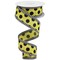 1.5" Medium Polka Dots Gingham Edge: Yellow & Black (10 Yards)